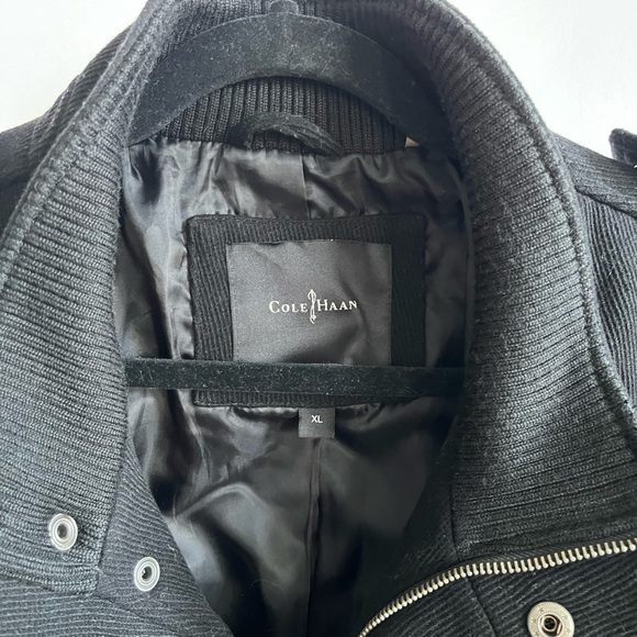 Men’s Cole Haan black wool twill jacket - Picture 2 of 5